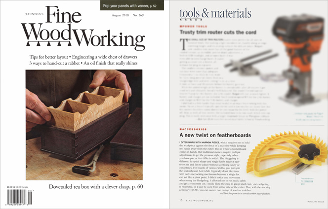 Fine Woodworking Magazine Hedgehog Review No 269 August 2018