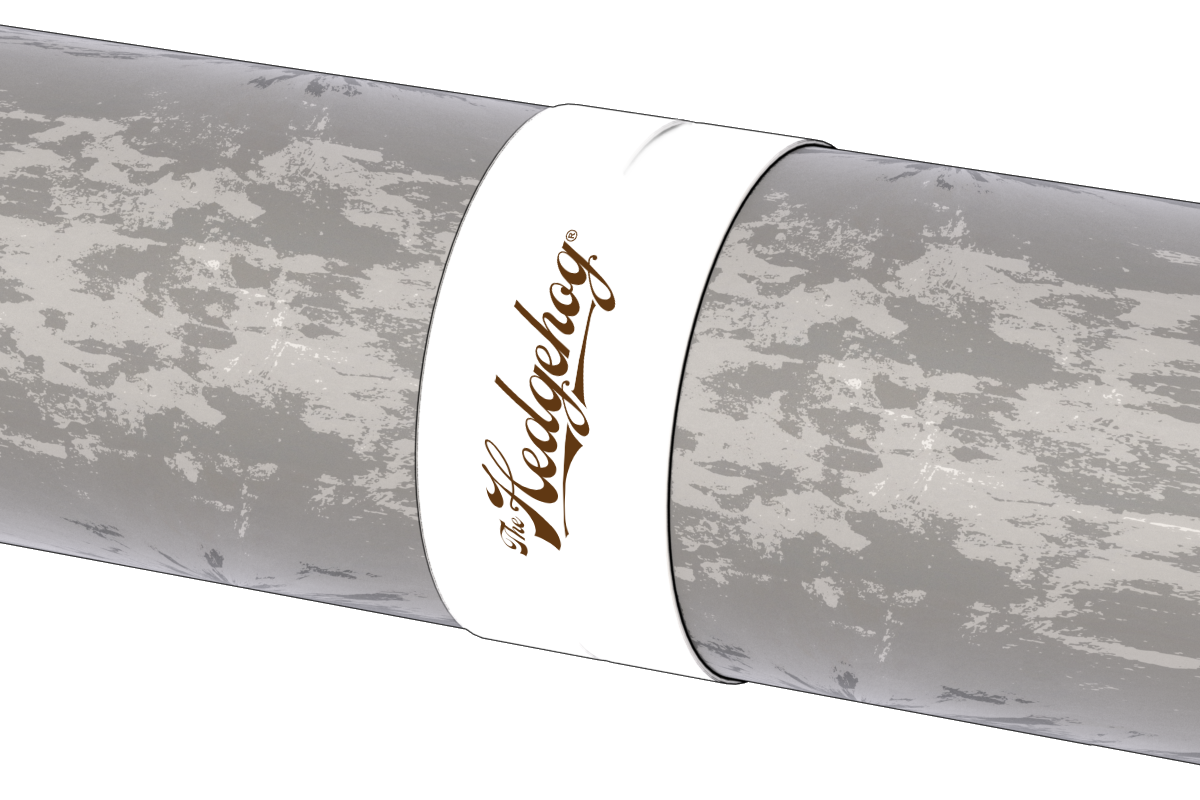 Silicone duct band - installed, metal ducts inserted